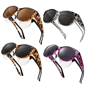 Women’s 4-Pack Polarized Fit-Over Sunglasses 2026 New, UV400 Anti-Glare Wrap-Around Wear-Over Eyewear, Lightweight Driving & Outdoor Sports Glasses for Daily Use & Travel summerwins