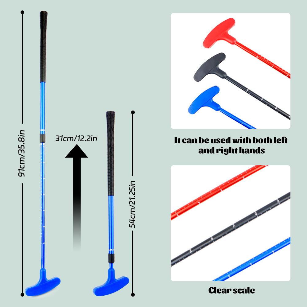 Retractable & Adjustable Golf Putter - Double-Sided Club for Adults, Children, and Juniors (Practice Equipment)