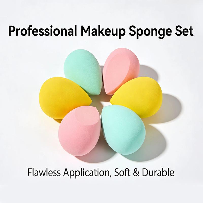 42-piece makeup tool set with colorful makeup bag, makeup brush set, portable for travel, including puffs and makeup
