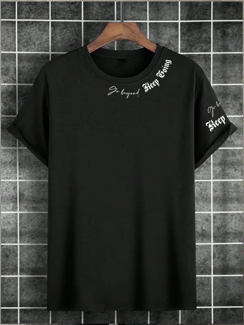 "Keep Going" Gym Pump Cover Oversized T-Shirt - Athletic Performance Tee with Script Detail on Sleeve & Neck, Hardcore Bodybuilding Streetwear for Workout Motivation and Summer Lifestyle.