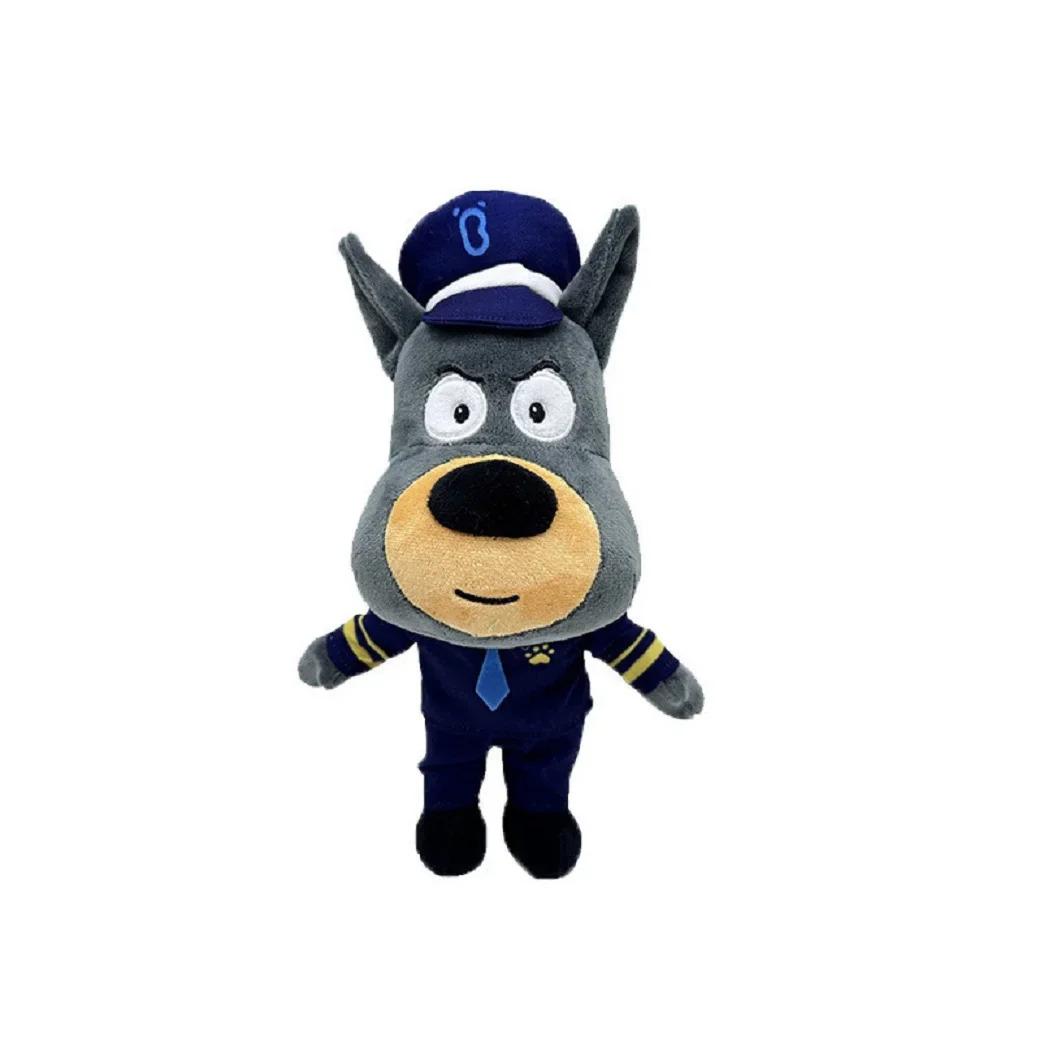 New Sheriff Labrador Dog Plush Toy Security Sergeant Labrador Wolf Dog Cartoon Doll Boys Girls Soft Stuffed Toys Children Gift