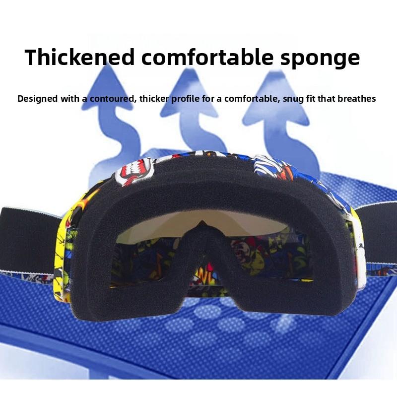 Off-road motorcycle goggles, ski glasses, outdoor sports riding goggles, retro glasses magnetic