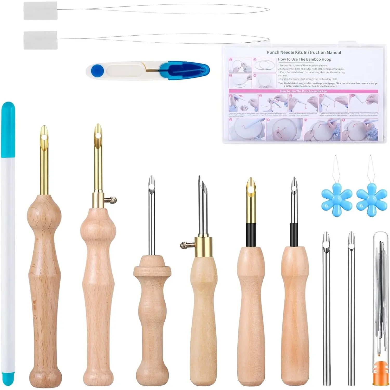Punch  Kit Includes Adjustable Punch  Tool with 2.5mm-3.5mm-5mm Metal , Punch  Set for Beginner, for Decoration and Gifts