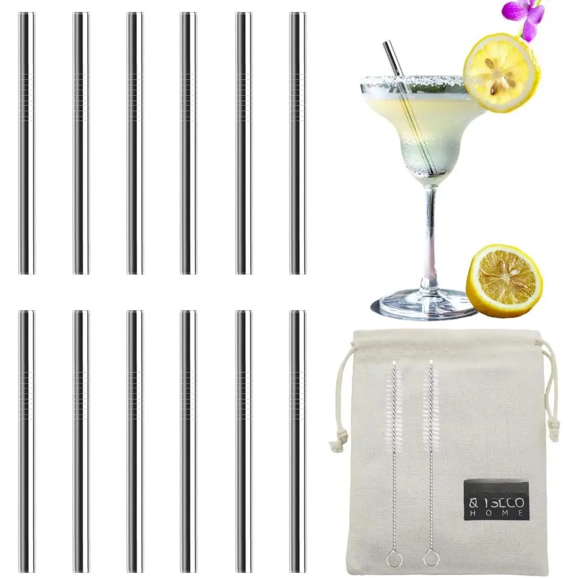 12 Pack 4.7 Inch Extra Short Metal  Straws,  Stainless Steel Smoothie Drinking Straws with Cleaning Brush for Coffee Mugs, Small Glasses or Cups