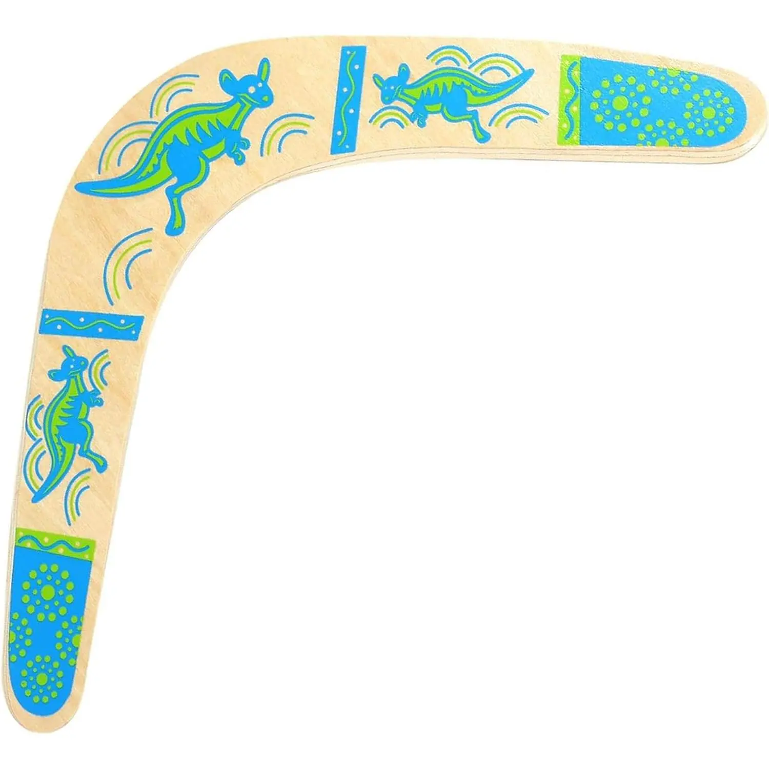 Boomerang  Kids, Australia Style Handmade Wooden Authentic Boomerang, V-Shaped Returning Boomerangs  Ages Above 10 Years Old Kids and Adult- Blue