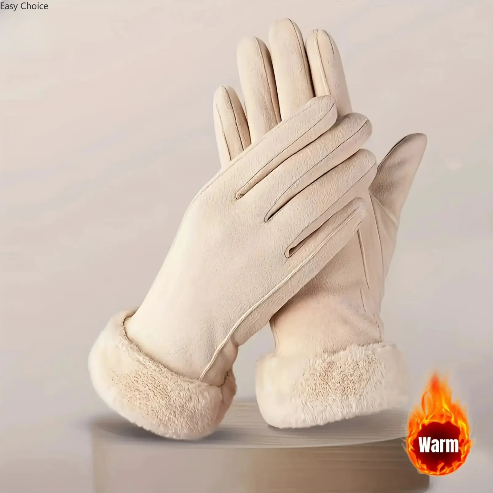 Women’s Thermal Fleece‑Lined Touchscreen Winter Gloves, Windproof Cold‑Resistant Insulated Outdoor Gloves with Adjustable Secure Wrist Strap, Multi‑Color Warm Hand Gear for Cycling, Hiking, Driving & All‑Weather Daily Outdoor Activities
