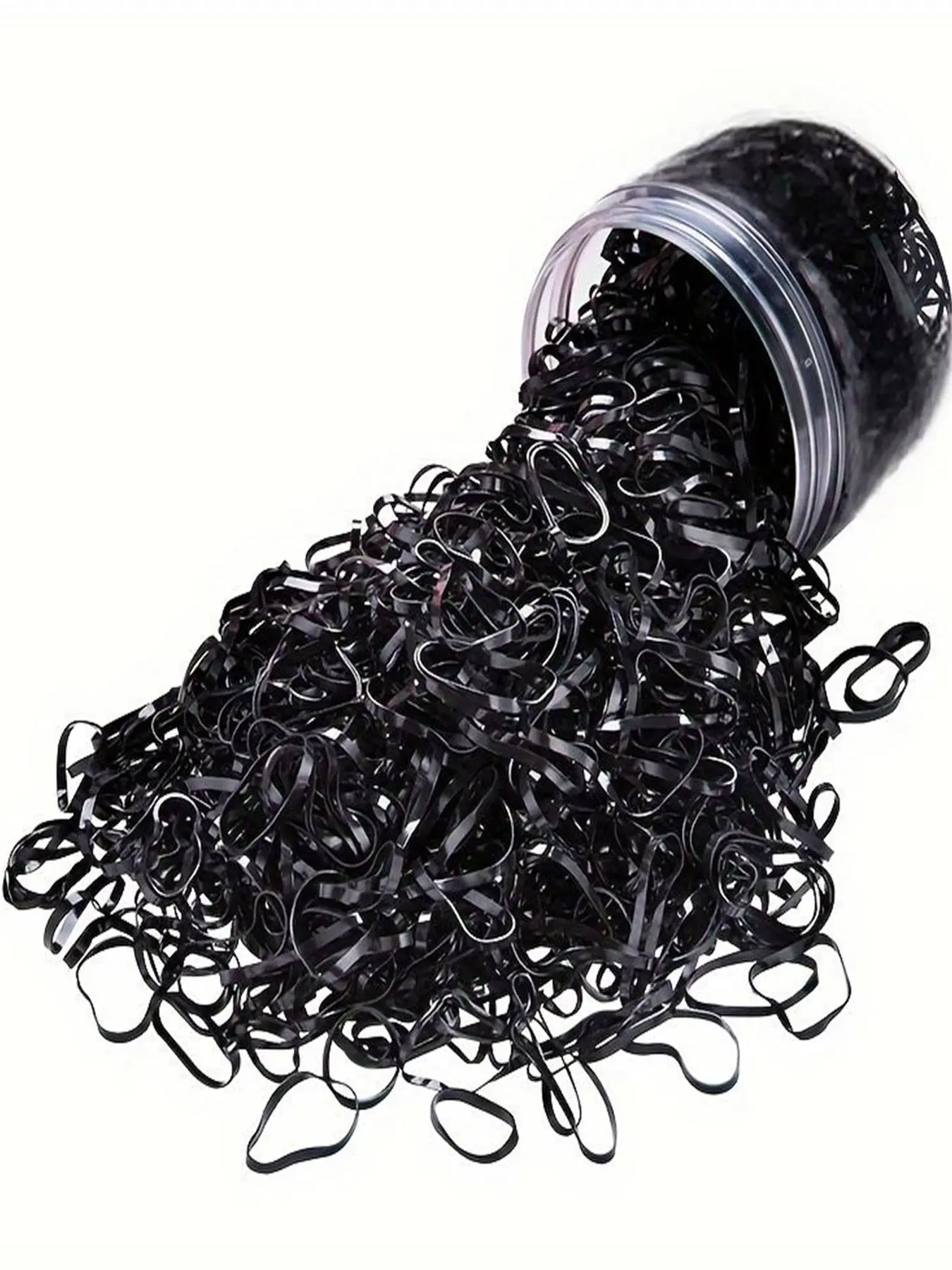 300pcs High Elasticity Rubber Bands, Thickened and Durable, One-Time Use Hair Ties, Gentle on Hair, Perfect for Styling and Braiding