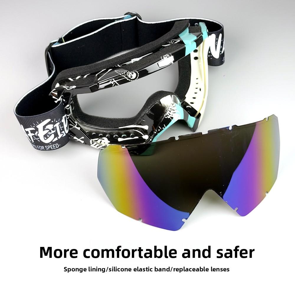 Ski goggles, UV400 protective eyewear, outdoor adult mountaineering glasses, cycling mountain bike motorcycle windproof sunglasses