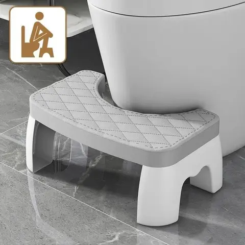 1pc Toilet Squat Stool, Removable Non-slip Toilet Seat Stool, Portable Squat Stool, Home Adult Bathroom Accessories