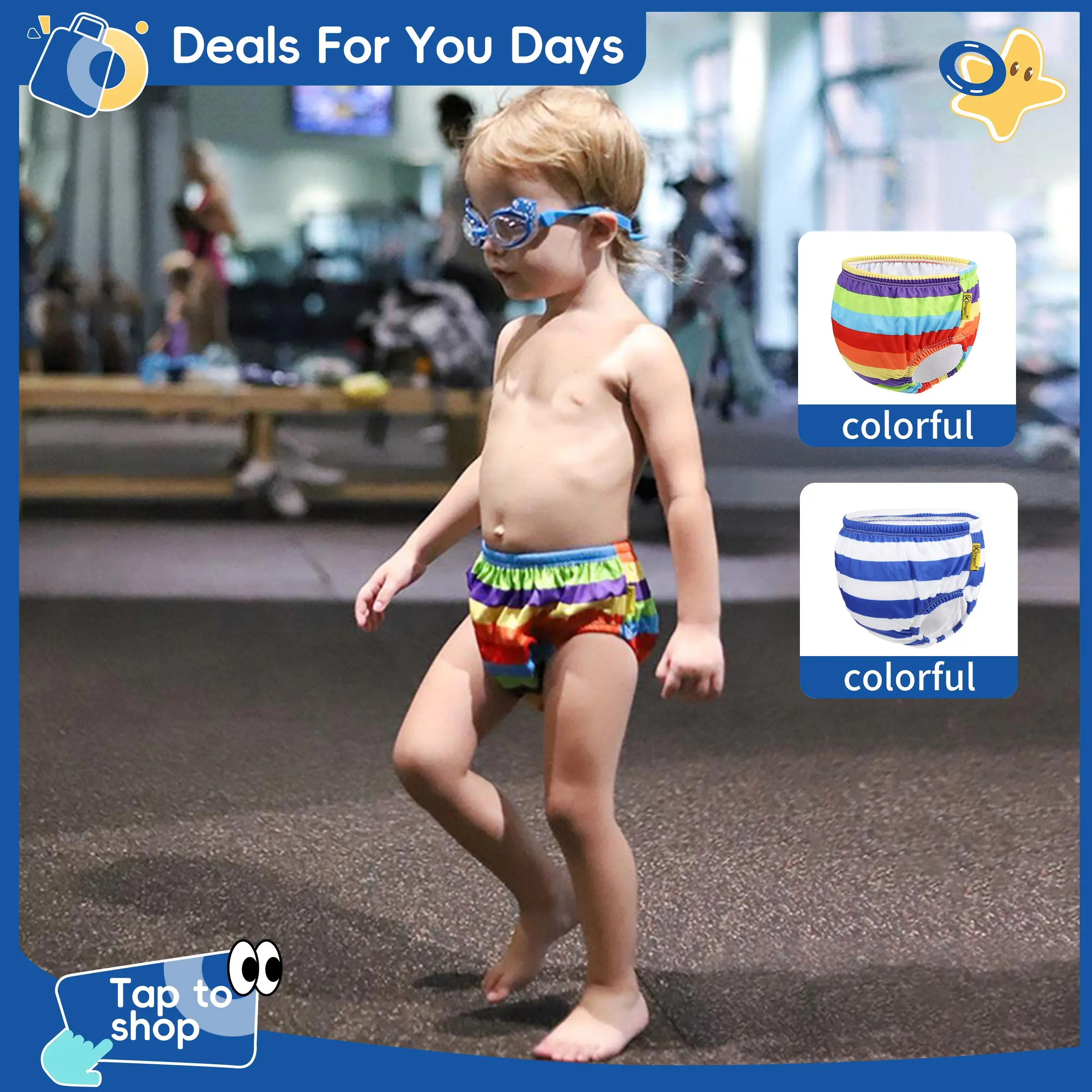 Reusable & Leak-Proof Swim Diaper for Boys & Girls, Ultimate Swimwear Solution, Keep Your Child Dry & Clean, Perfect for Pool Time
