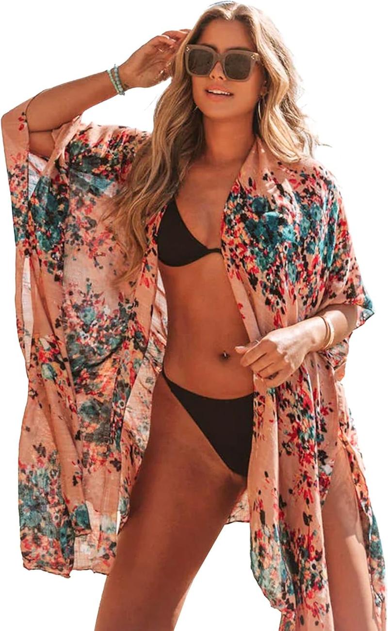 Bohemian Kimono Cardigan for Women Lightweight and Colorful Cover Up with Ethnic Prints Ideal for Beach Pool Holiday Timeless Style for Every Woman Bohemian Kimono Cardigan for Women Lightweight and Colorful Cover Up with Ethnic Prints Ideal for Beach Pool Holiday Timeless Style for Every Woman