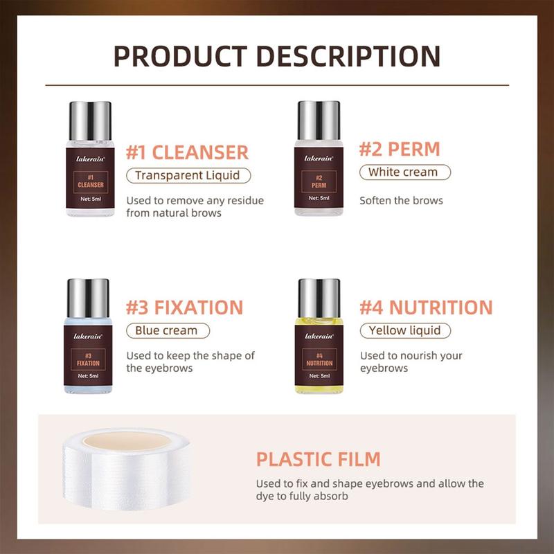 Eyebrow Perming Kit, Eyebrow Lifting Kit, Professional Eyebrow Care Products for Women & Girls, Eye Brow Makeup Products, Cosmetic, Eyebrow Set