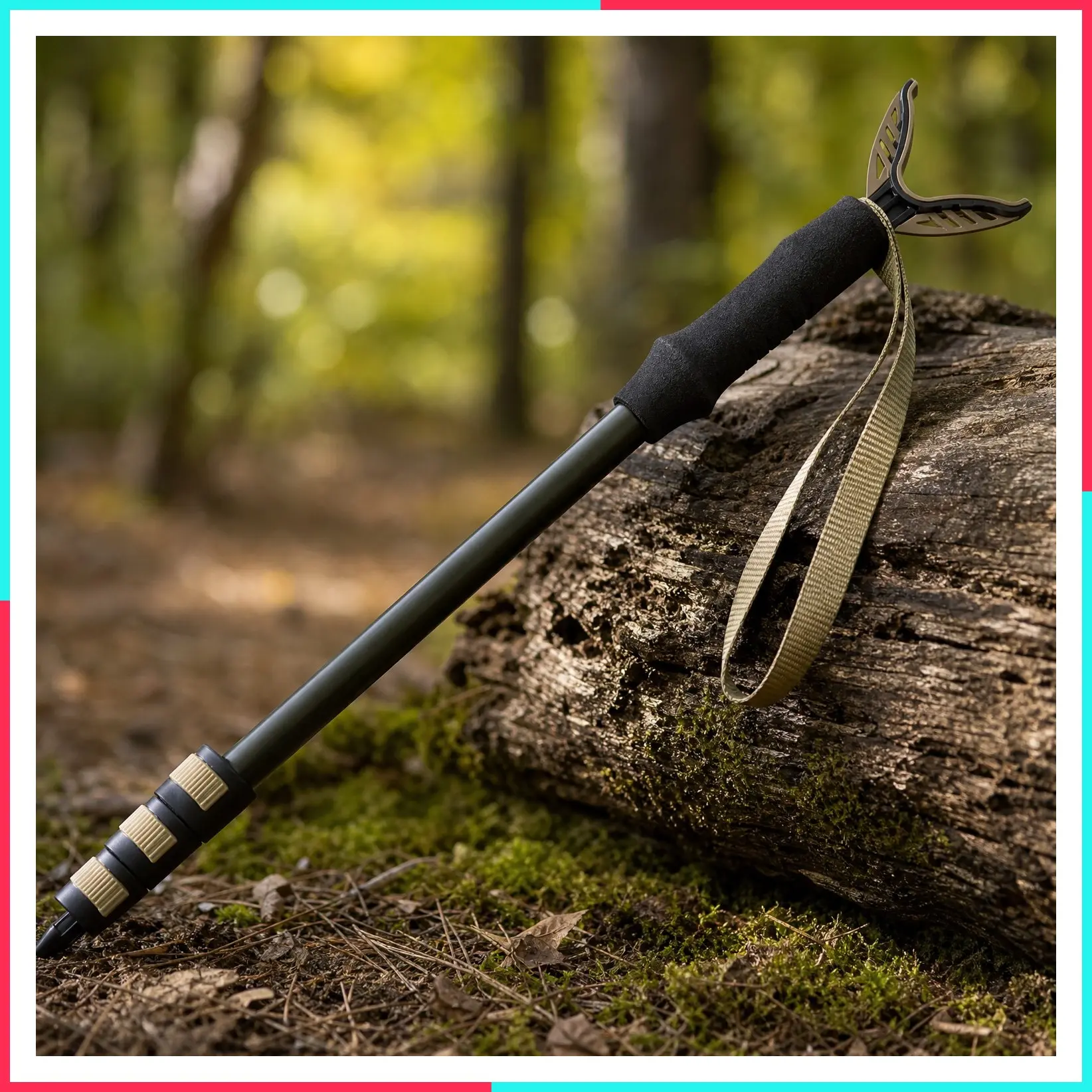Adjustable Aluminum Monopod Shooting Stick and Gun Rest with Removable Cradle, Padded Grip - Versatile Camera Stand, Hunting Gear & Shooting Accessories