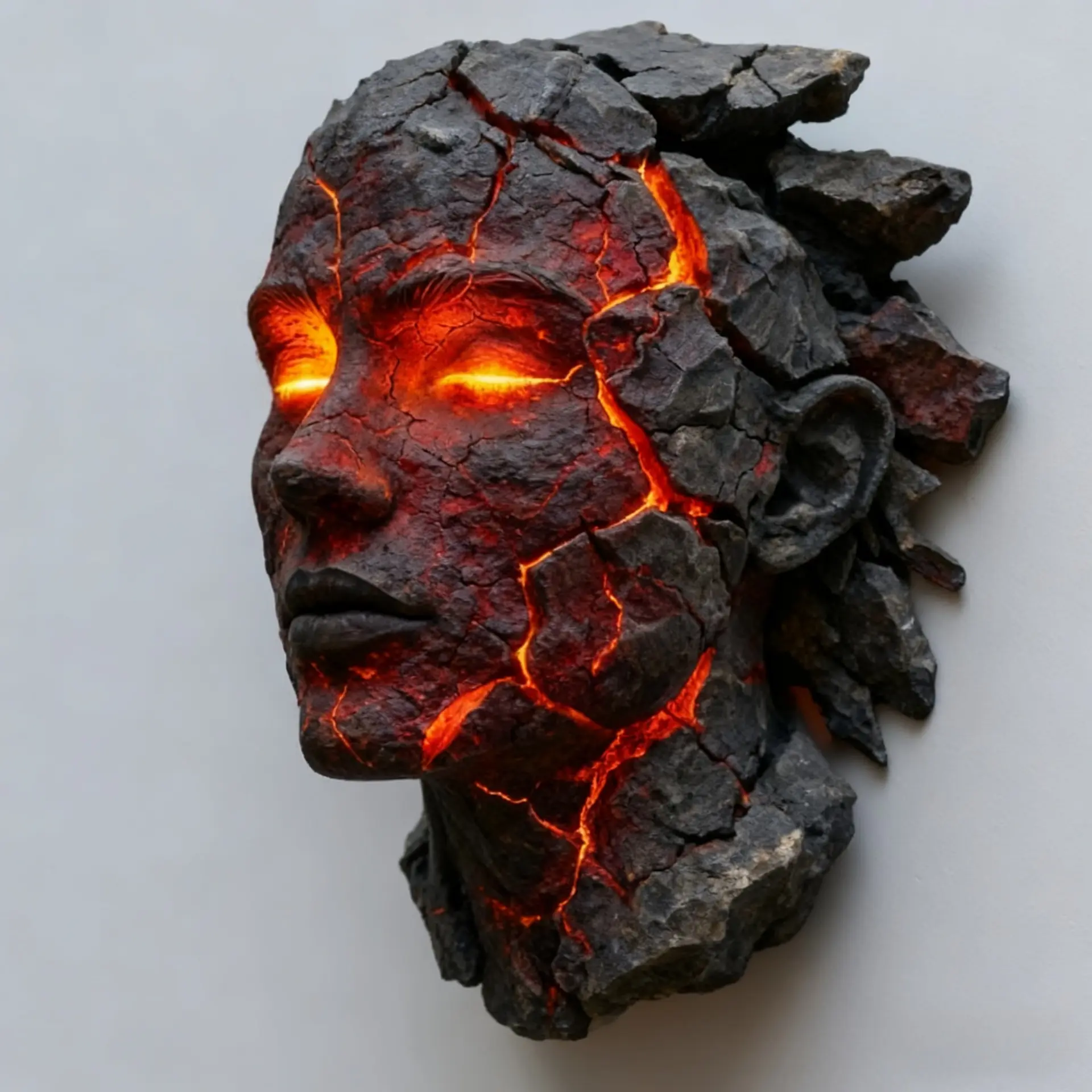 Cracked Surface Wall Light - European-American Style Contemporary Wall Lighting Fixture with Glowing Fissures, Blends Art and Functionality for Decorative Purposes, Light Up Your Space to Enhance Room Ambiance
