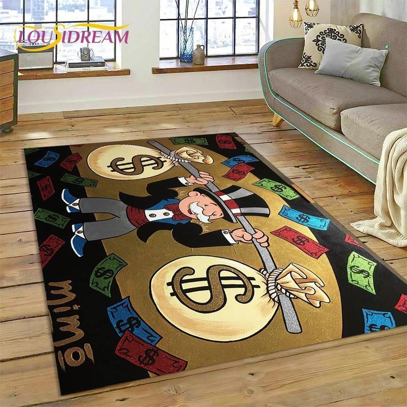 Game Dollar Monopoly Cartoon Money Rug Carpet for Living Room Bedroom Home Decor,Floor Mat Non-slip Decoration for Sofa Doormat house plush modern floor rug Game Dollar Monopoly Cartoon Money Rug Carpet for Living Room Bedroom Home Decor,Floor Mat Non-slip Decoration for Sofa Doormat house plush modern floor rug