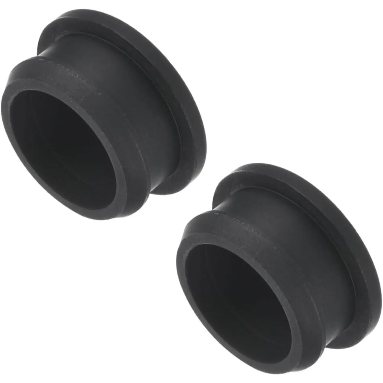 MECCANIXITY 26mm/1in Black Silicone Snap-in Locking Flush Type Round Shape Panel Plugs, Waterproof Rubber Seal Covers for Kitchen Bulkheads, 2-Pack, Waterproof Seal