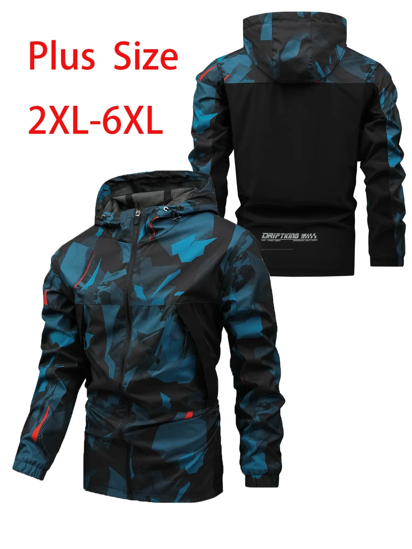 Men's Plus Size Camouflage Jacket Coats, Warm Inner Lining, Casual Loose-Fit Outerwear, All-Season Outdoor Wear, Unisex Design
