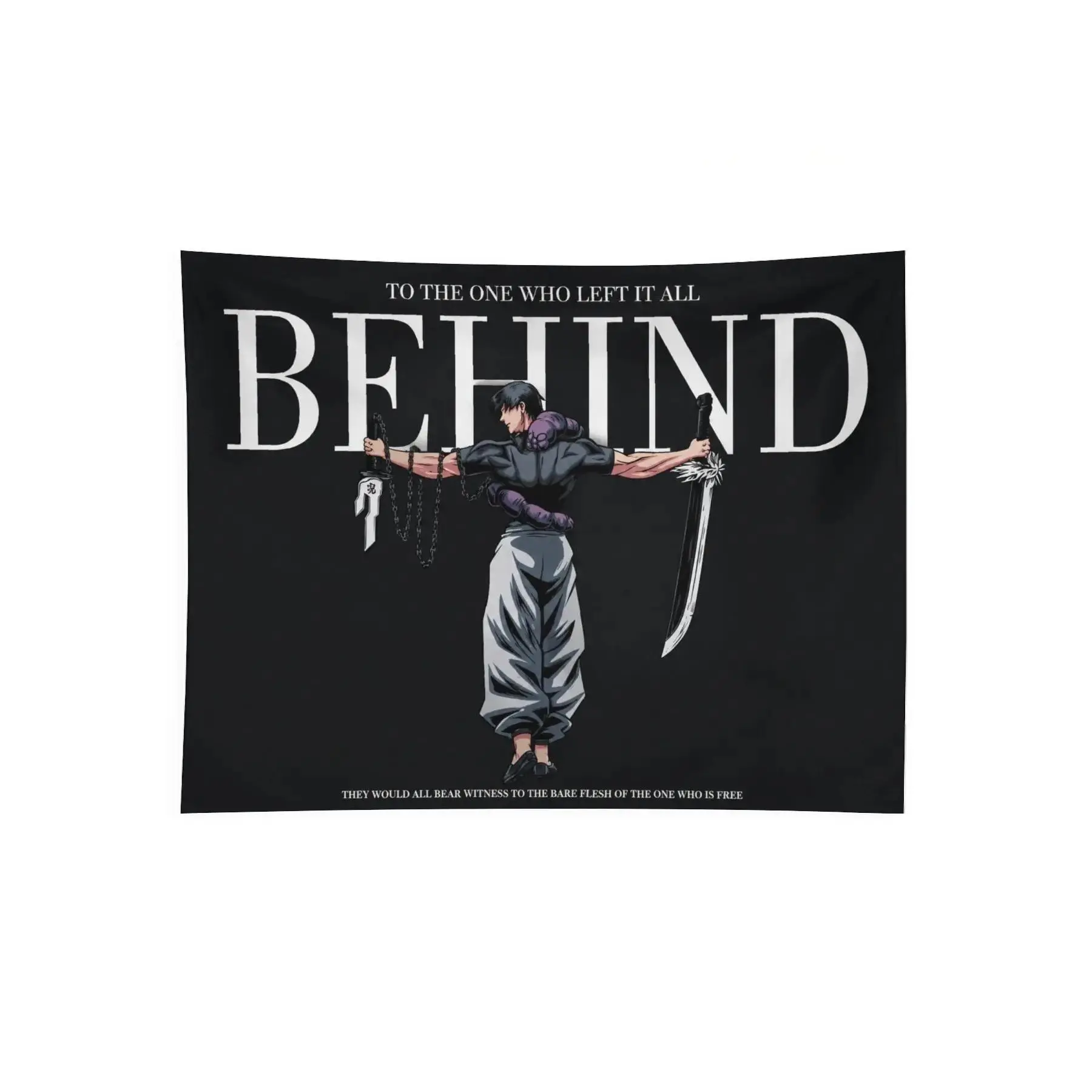 Toji Jujutsu Kaisen Anime Print Tapestry Wall Hanging Beach Decoration, Room & Wall Decor, Guys Gift for Home Aesthetic