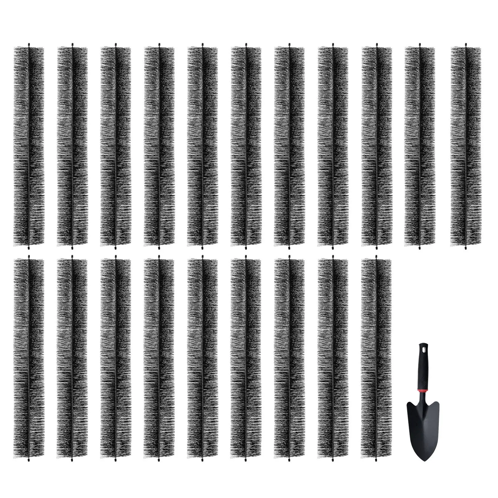 VEVOR Gutter Brush, 60 Feet Total Length 5.25 inch Diameter Gutter Cleaning Tools, Ground-Level Gutter Brush Leaf Guard for 5 Inch Gutters, Easily Clear roof Leaves and Debris, 20 Pack