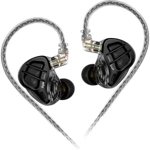 ZAR in-Ear  7BA+1DD Hybrid Drivers Gaming Earbuds HiFi Bass Noise Isolation IEM, Clarity in  Frequency Stereo Comfort-fit in Ear Headphones for Audio Engineers, Musicians(No Mic)