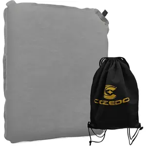 Inflatable Stadium Seat Cushion, Self-Inflating 25D High-Resilience Foam Pad, Large Non-Skid Suede Surface, with Waterproof Bag for Airplane Travel, Camping & Sports
