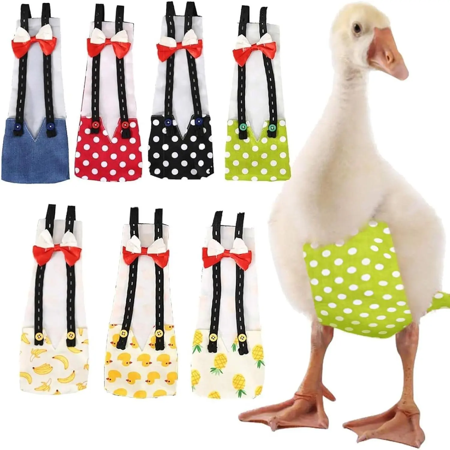 Cole Duck Diapers for Baby Ducks, Chicken Diapers for Real Hens, Fashionable Duckling Nappy Poultry Cloth for Indoor Chick Goose Hen