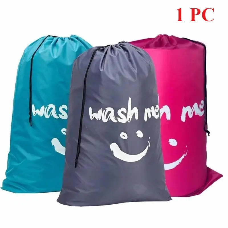 1 Pc Machine Washable Dirty Clothes Storage Bag Travel Laundry Bag with Drawstring Storage Large Capacity for Easy Carrying Travel Packaging Storage Bag
