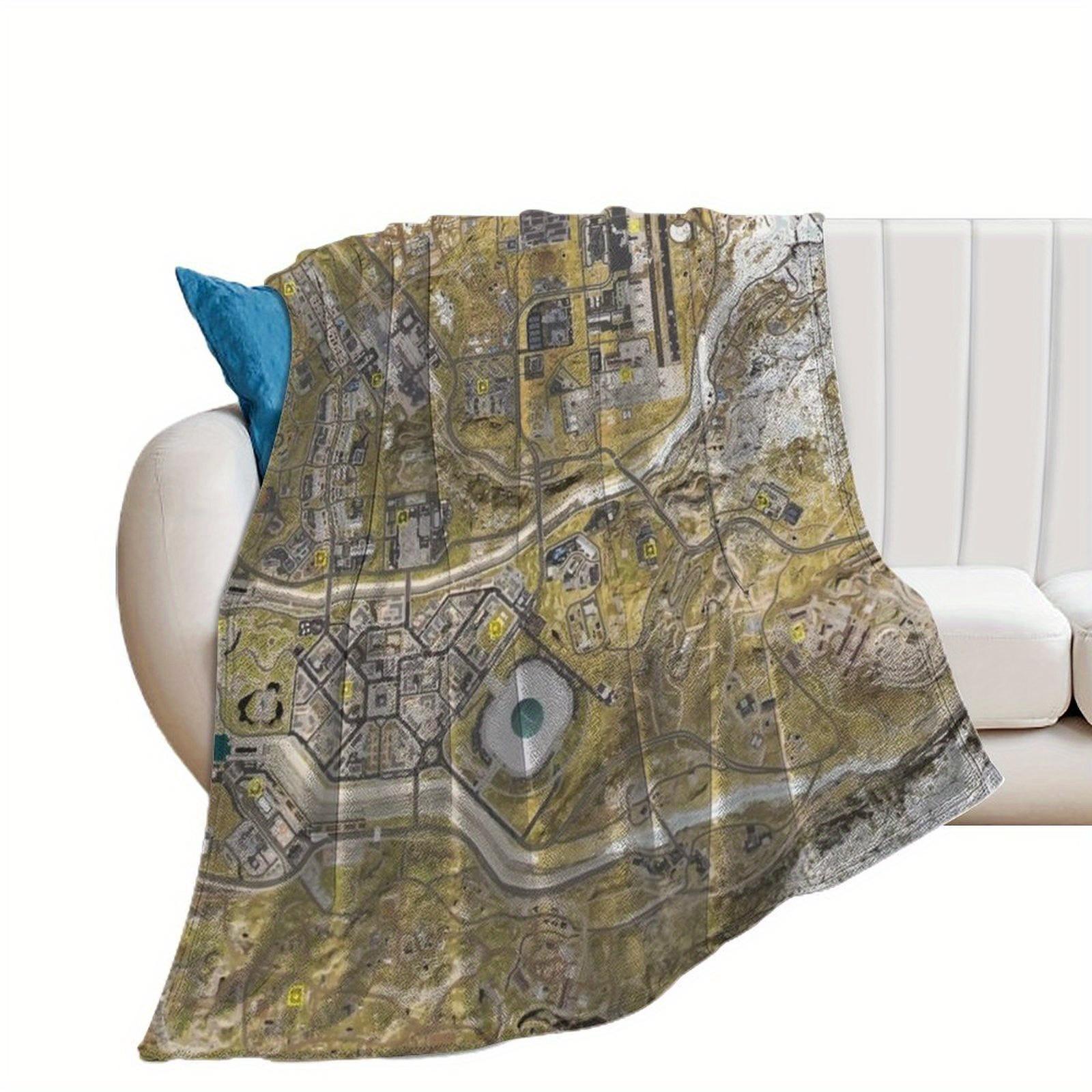 COD WARZONE MAP Throw Blanket. Smooth and Light available for Four Seasons and Four Size.