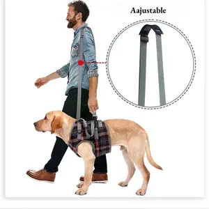 Tailo Pet Leg Support Harness, Adjustable Shoulder Strap, Dog Rear Leg Brace for Injured Elderly Dogs, Walking Aid for Disabled Pets