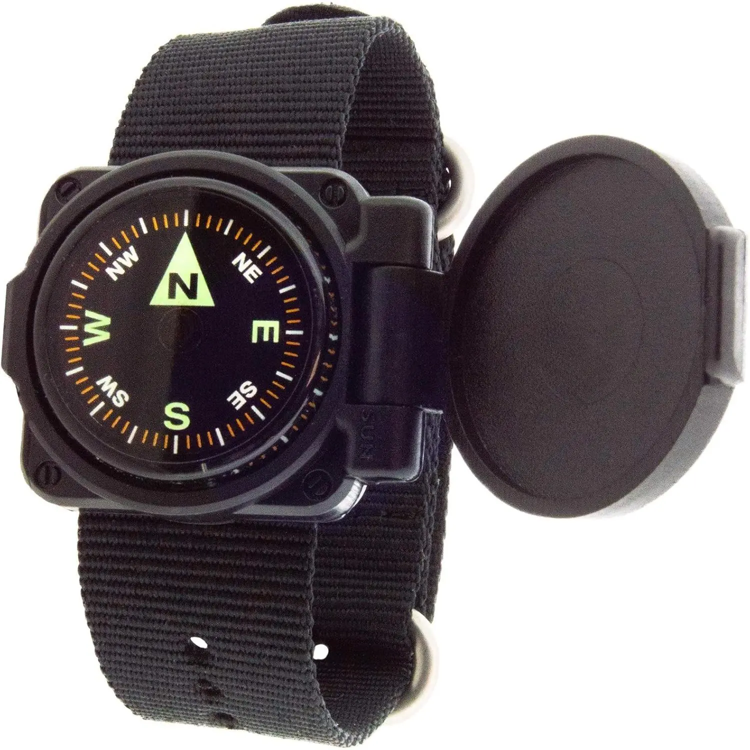 ArmArmour 1 Shielded Wrist Compass with Rugged Tactical Zulu Strap & Protective Cover