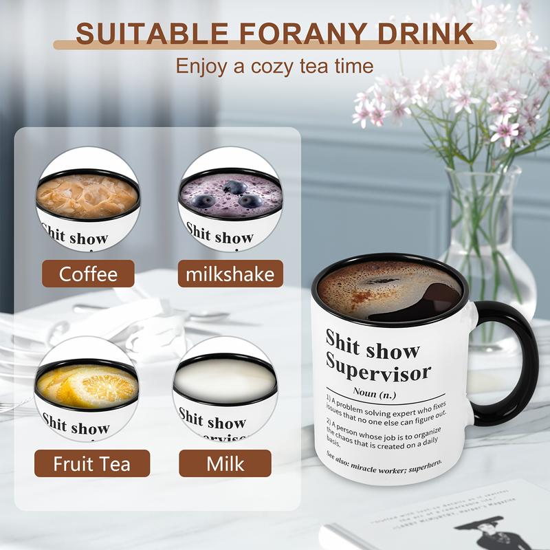 Sh*T Show Supervisor Mug, Gift For My Boss, Team Manager Gift, Director Gift, Boss Thank You Gift, 15 oz Ceramic Coffee Cup