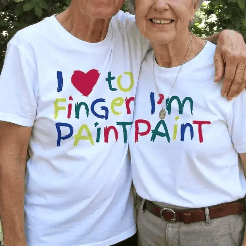 I Love To Finger Paint Shirt Funny Couple T-Shirt Valentine's Gift For Him Valentine Shirts For Her Men Cozy Cott Tee All-Day Comfort
