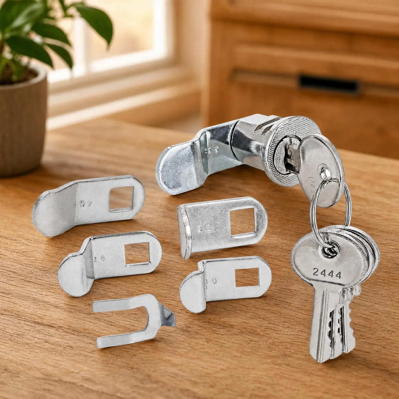 Mailbox Lock Replacement - Universal Mailbox Locks with 4 Keys - Easy to Install Mail Box Lock and Key Set - Durable and Secure Lock Replacement with 4 Keys for Almost All Locking Mail Boxes