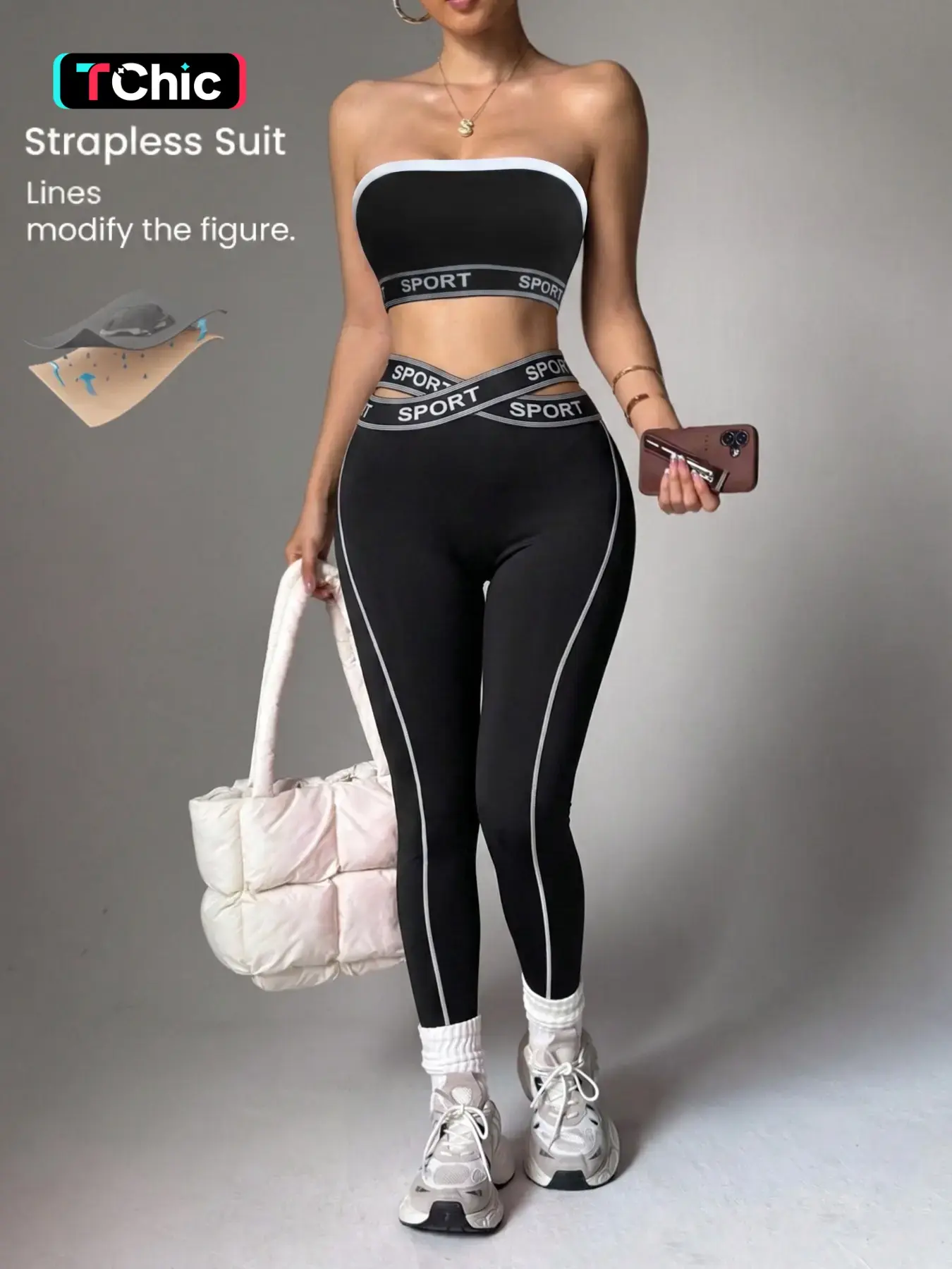 Women's Seamless Colorblock Sport Set, Non-Slip Sports Bra and High-Waist Pants, Yoga & Gym Wear, Casual Fitness, Seamless Yoga Outfits, Gym Training Outfit