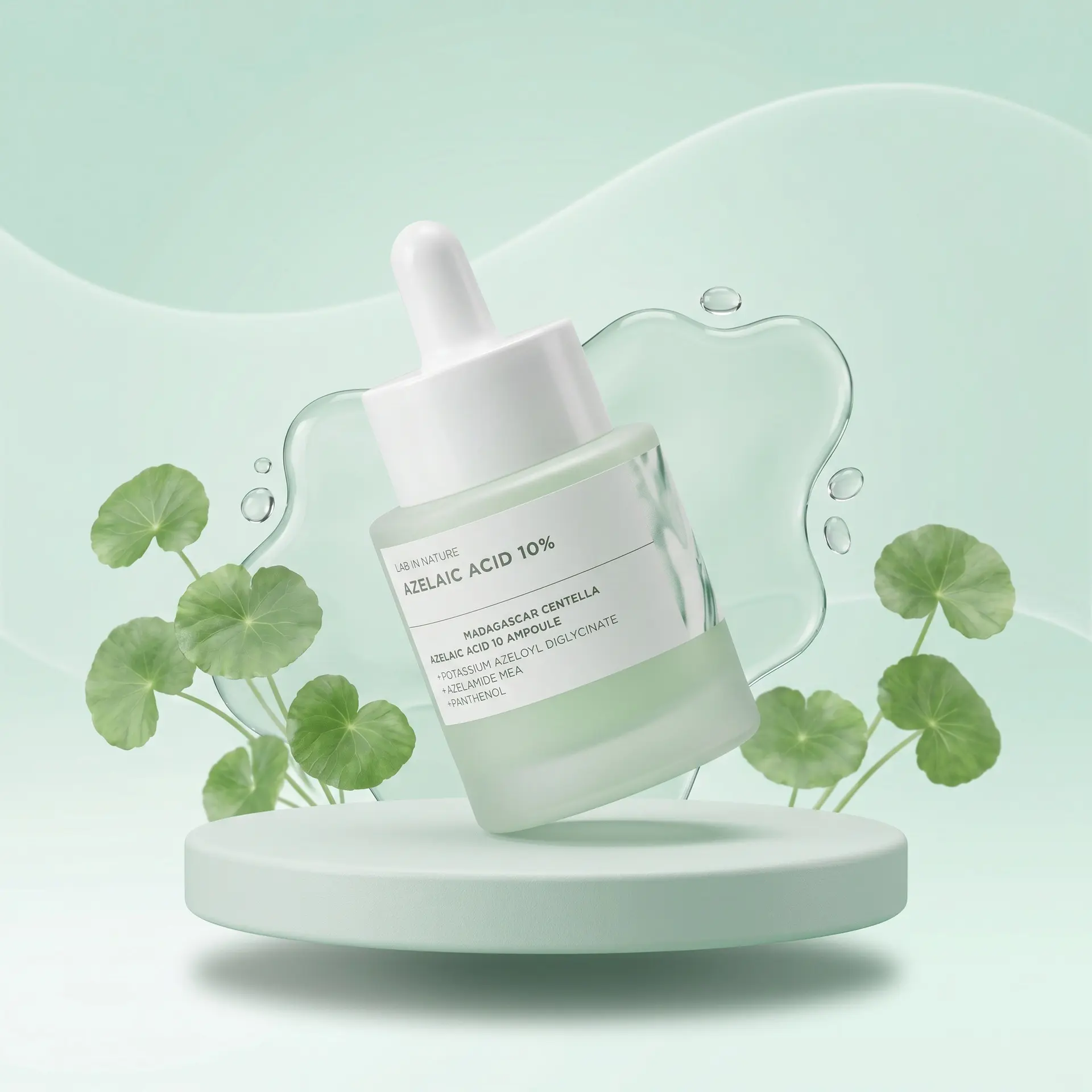 Azelaic Acid Facial Serum, Lightweight Non-Greasy Texture with Fast Skin Absorption, Refreshing Daily Face Serum for Oily, Combination and Sensitive Skin