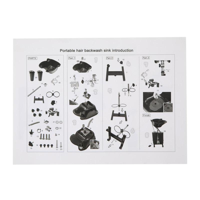 Portable Shampoo Bowl with Electric Pump, Hair Washing Station for Home & Barber Use, Portable Sink for Washing Hair with Dual-Bucket Design, Height Adjustable Stand Portable Shampoo Bowl with Electric Pump, Hair Washing Station for Home & Barber Use, Portable Sink for Washing Hair with Dual-Bucket Design, Height Adjustable Stand