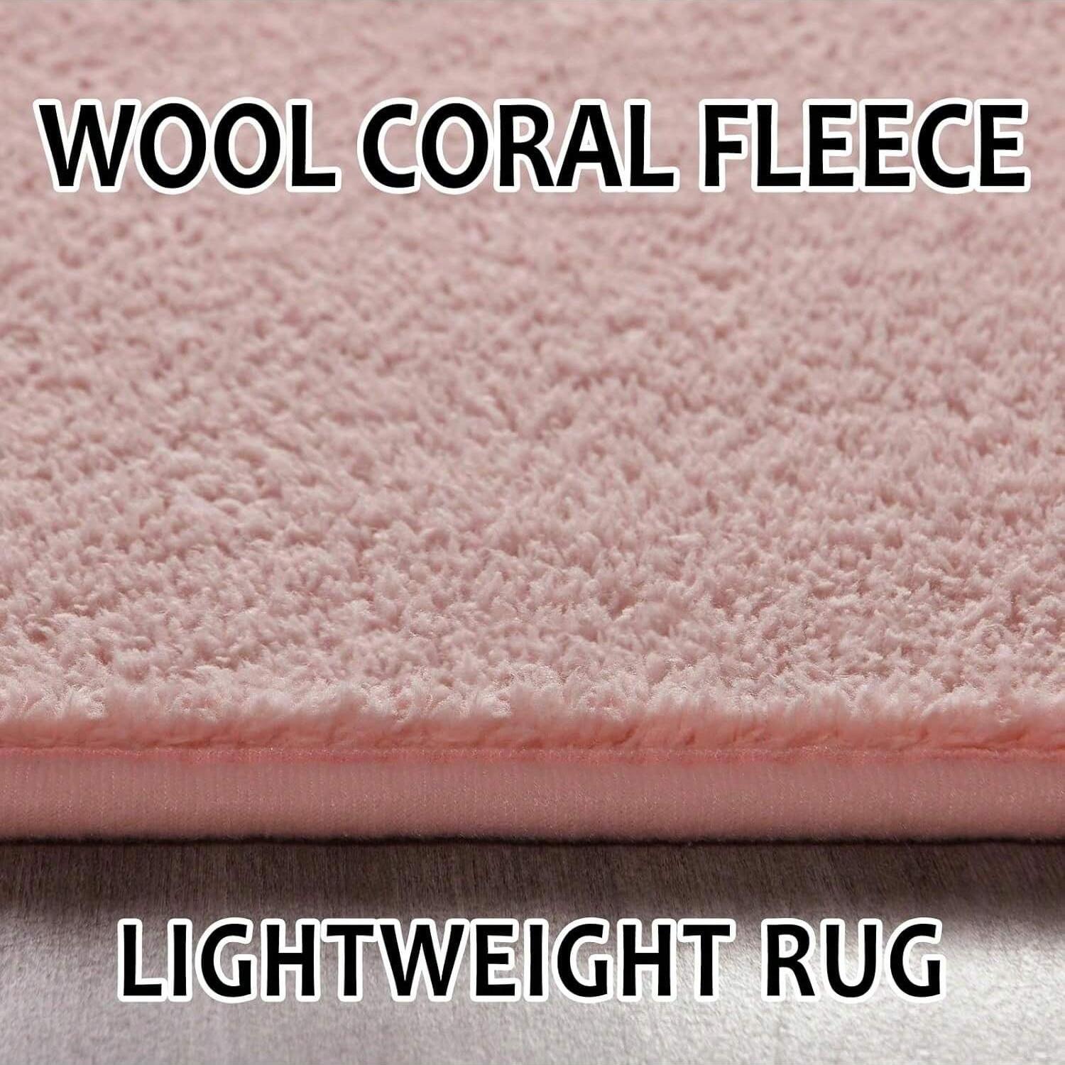 Memory Foam Area Rug - Ultra Soft Non-Slip Carpet in Burgundy, White, Yellow, Black, Blue,Multiple Sizes for Living Room-S & Bedroom-S