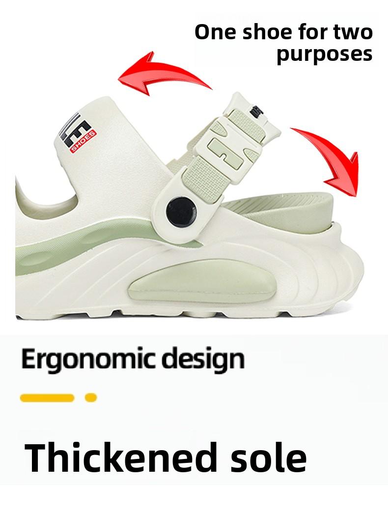 2-in-1 Clog & Slide |     Adjustable Strap for Men & Women |     Beach to Street