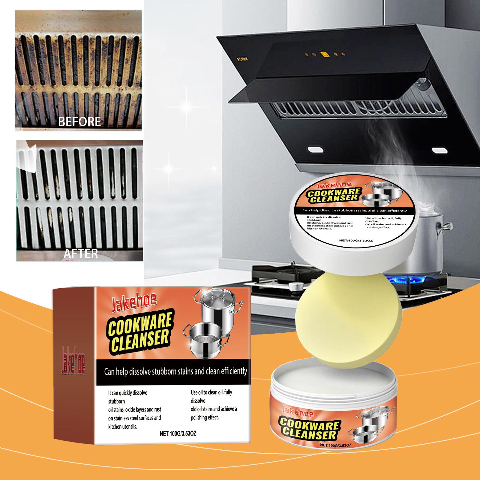 Cookware cleaning paste for household kitchen stainless steel cookware cleaning, rust removal, dirt removal, fragrance retention cleaning paste