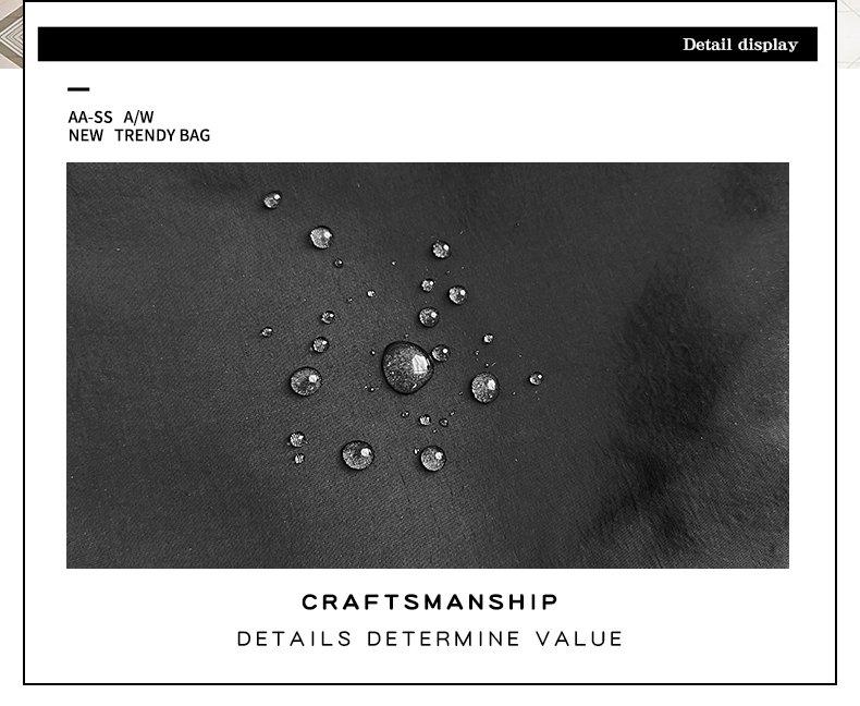 Open-top 2026 winter one-size-fits-all chest bag made of nylon fabric with lettering