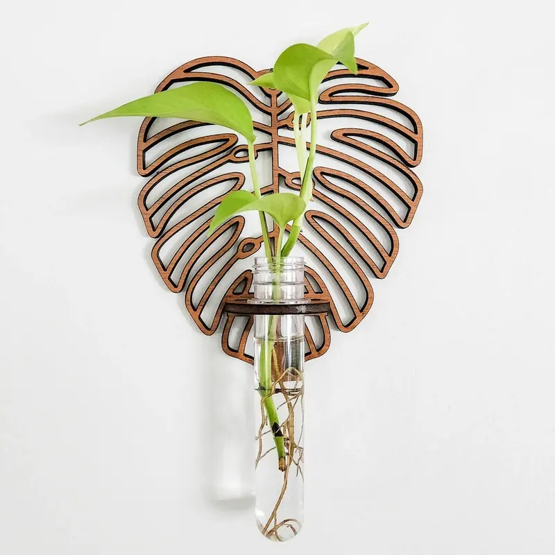 Monstera Leaf Wall Propagation Station - Test Tube Holder