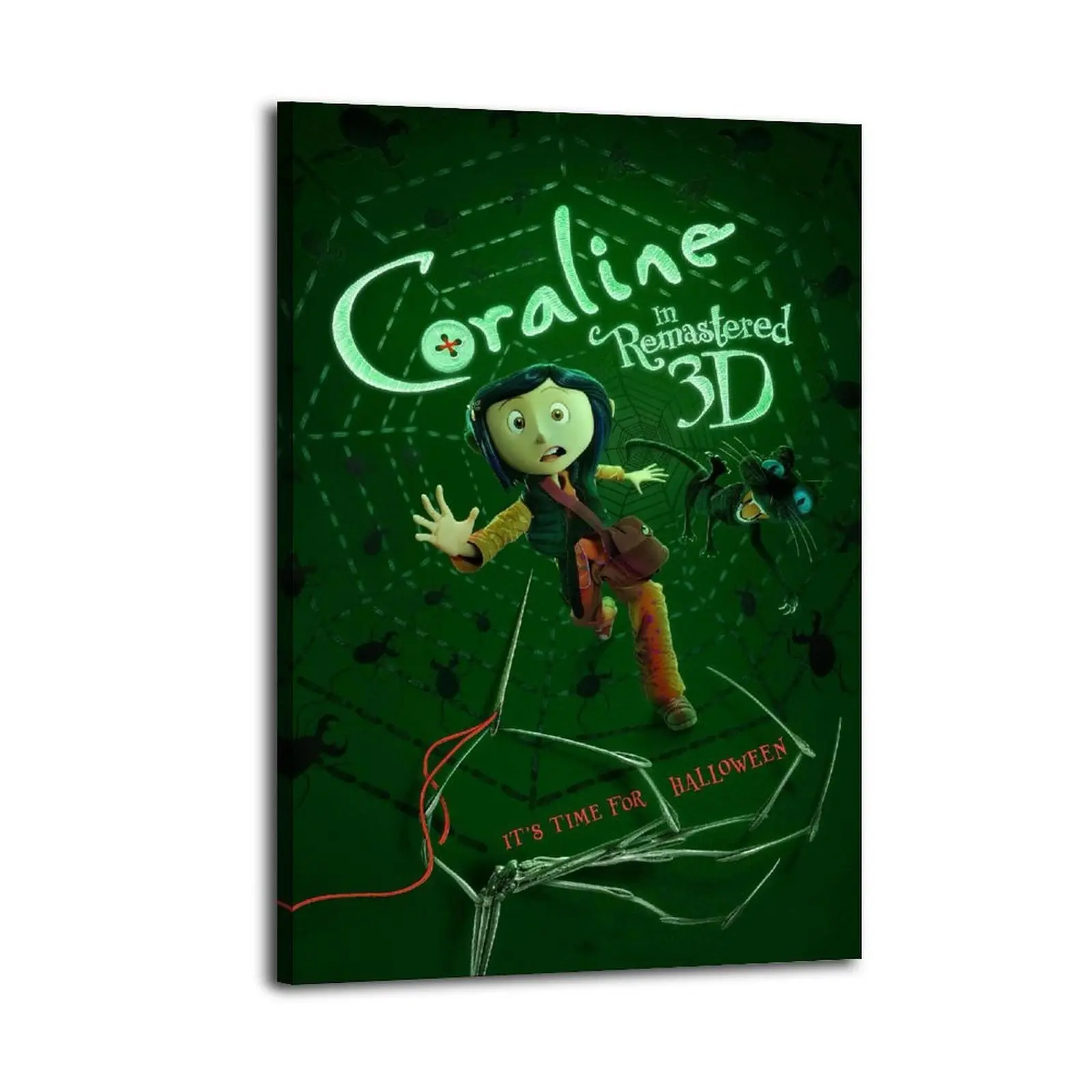 Coraline HomeDecor WallArt LivingRoom Canvas for Bedroom Decor Canvas Poster Aesthetic Office Bathroom Painting Picture Print Modern Family