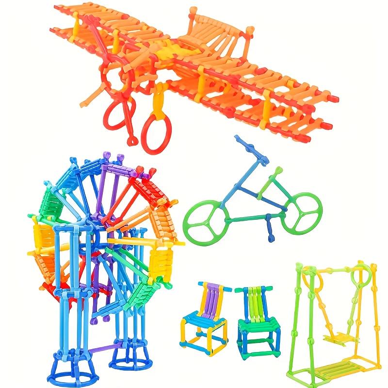 200 Pcs Magic Wand Building Blocks Random Color Shape Educational Engineering Toy STEM Learning Gift for Kids Birthday Christmas Party Favors