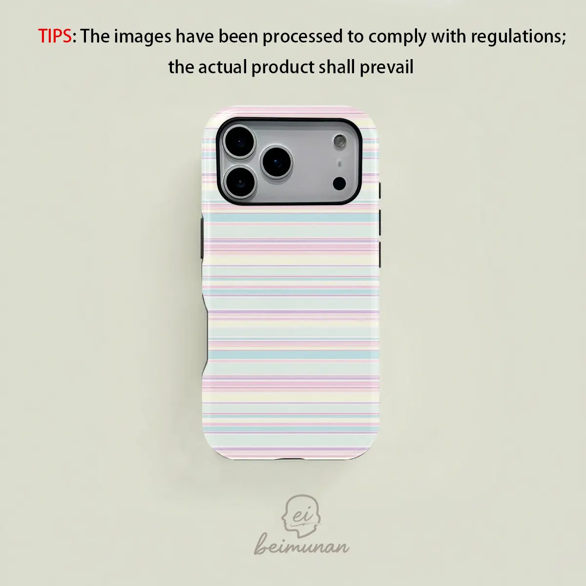 Soft Macaron Multi-Colored Stripe 2-in-1 MagSafe Compatible Phone Case, Durable Drop-Proof Mobile Phone Accessory, Personalized Fit for iPhone 17/16/15/14/13/12/18 Pro Max/Plus/Pro, Ideal Holiday Gift, Accessories,back to school,back to school haul