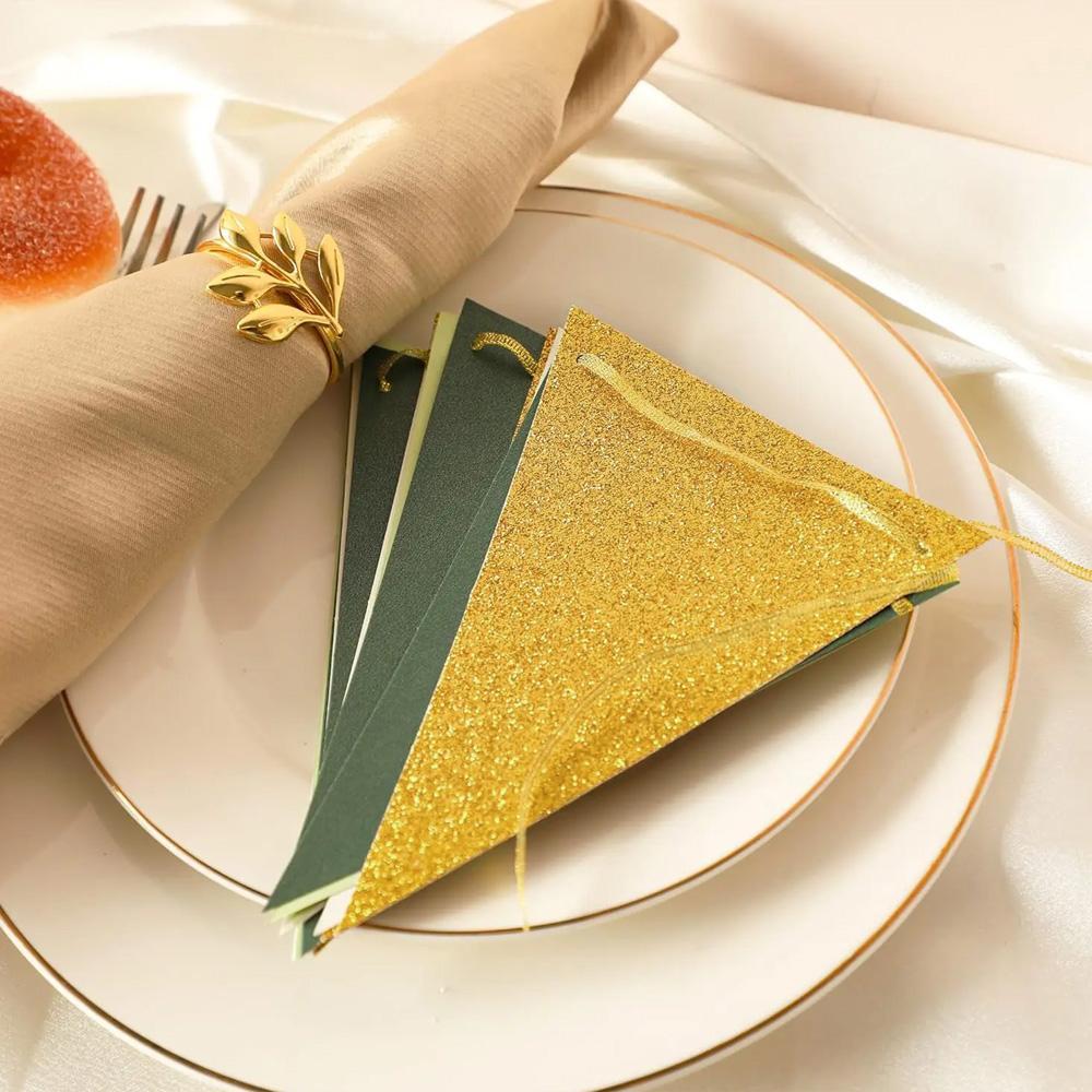 DIY Triangle Pull Flag Birthday Wedding Party Decoration, Colorful Flags Holiday Banner, Kindergarten Classroom Birthday Party Scene Setup