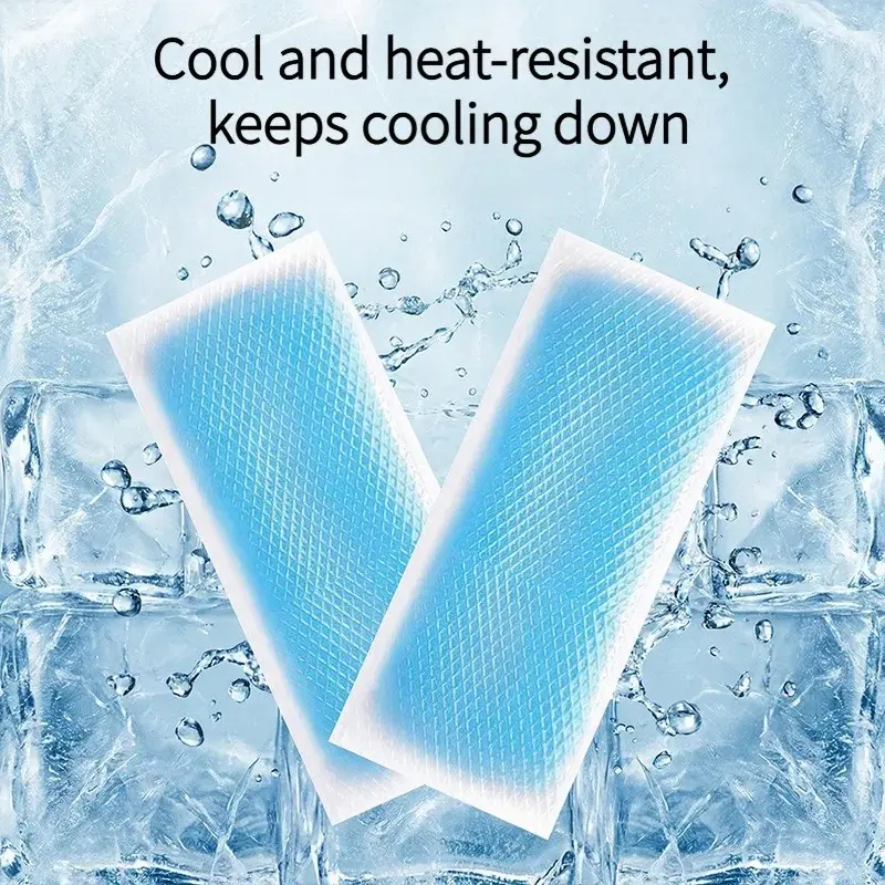 Cooling Gel Pad, Portable Non-Slip Ice Bag, Mint Extract Gel for Heat Relief, Instant Cooling, Physical Coolness, No Charging Needed