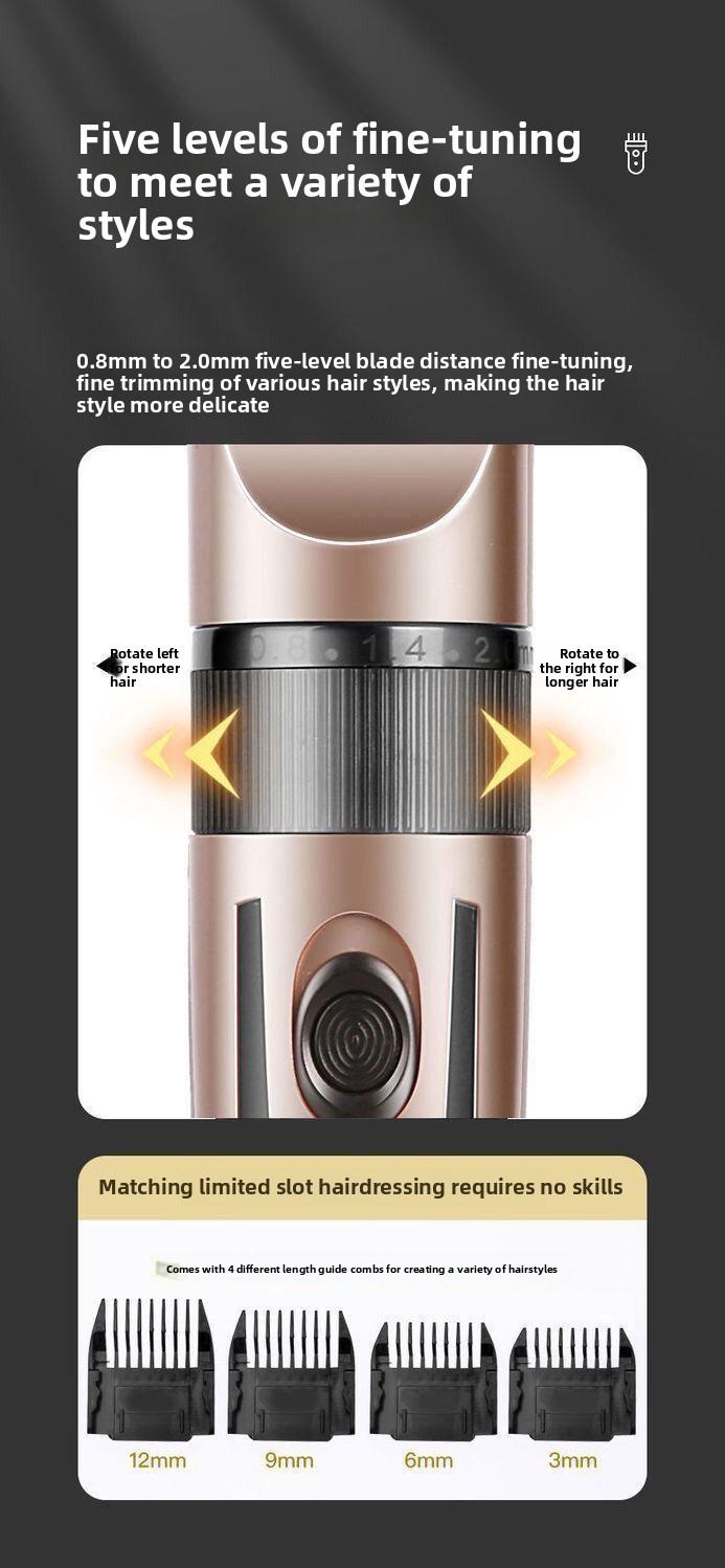 Household hair clipper, electric hair trimmer, hair cutter, hair shaving device, adult self-haircut tool, children's silent clipper