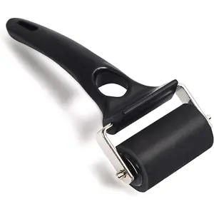 Rubber Roller Brayer for Crafting - Ink Roller Tool for Printmaking, Glue, Block, Wallpaper, Vinyl, Stamping, 2 Inches
