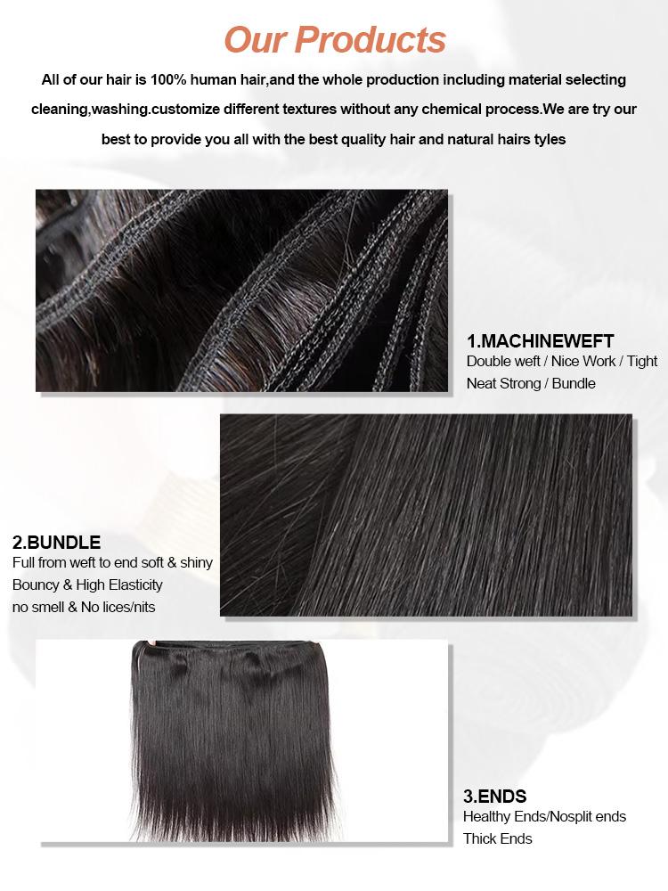 18 36 Inch Raw Virgin Unprocessed  Human Hair Extensions 12A Bone Straight 1 2 3 4 Bundles Double Weft Bulk Braiding Hair