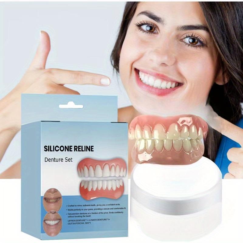 ChristmasGifts1 Set Complete Denture Kit (Upper & Lower Teeth) - Soft ...